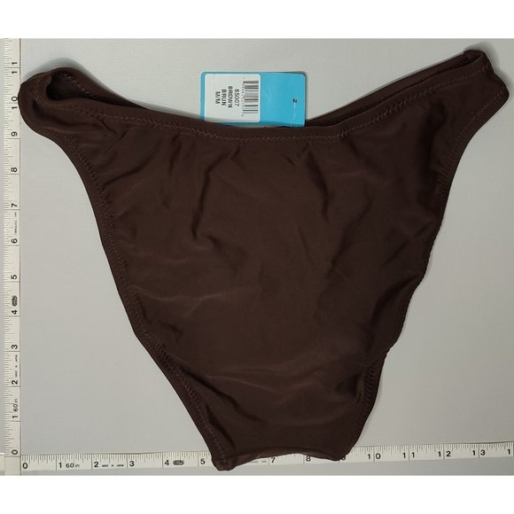 NWT California Waves Brown High Cut bikini bottom - Picture 2 of 7